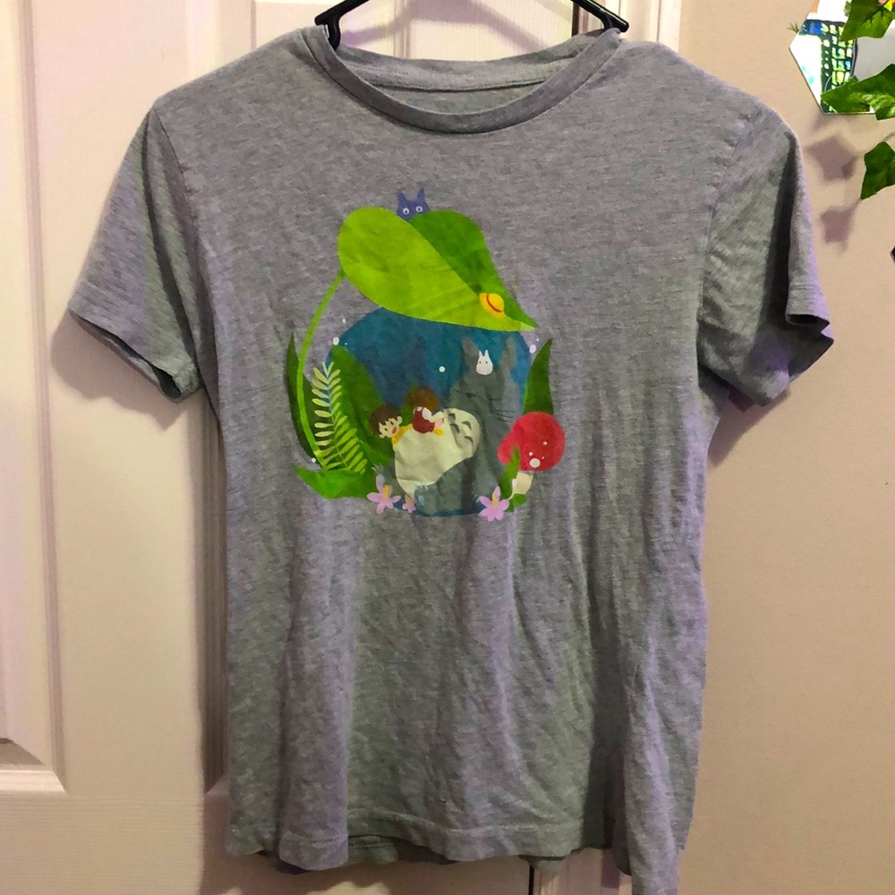 My Neighbor Totoro Gray Graphic Tee